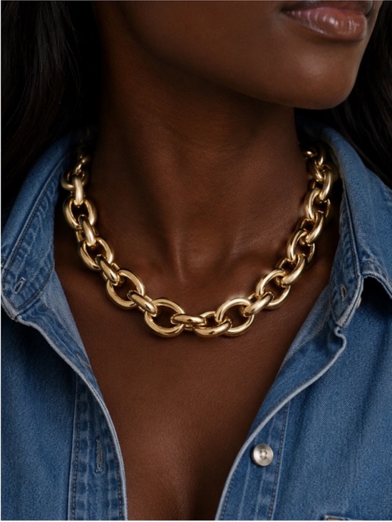 Anthropologie Jewelry - New! Tribeca Gold Chain Necklace NWOT 3008